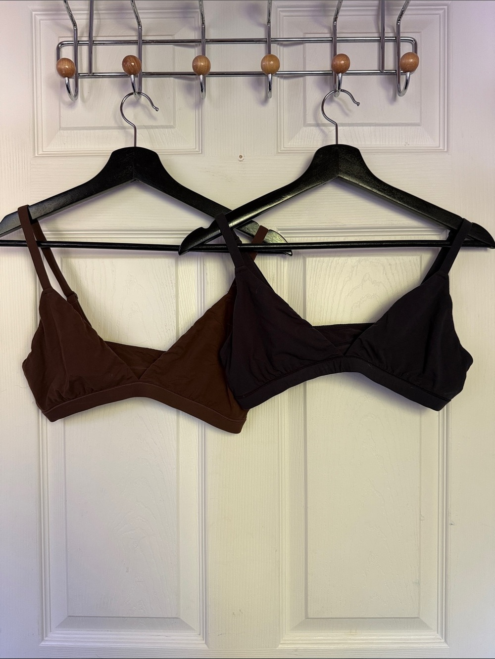 Skims Fits Everybody Bralettes - Onyx & Cocoa